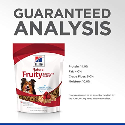 Hills Natural Fruity Snacks for dogs with Cranberries & Oatmeal, Crunchy Dog Treat, 8 oz bag - Image 8