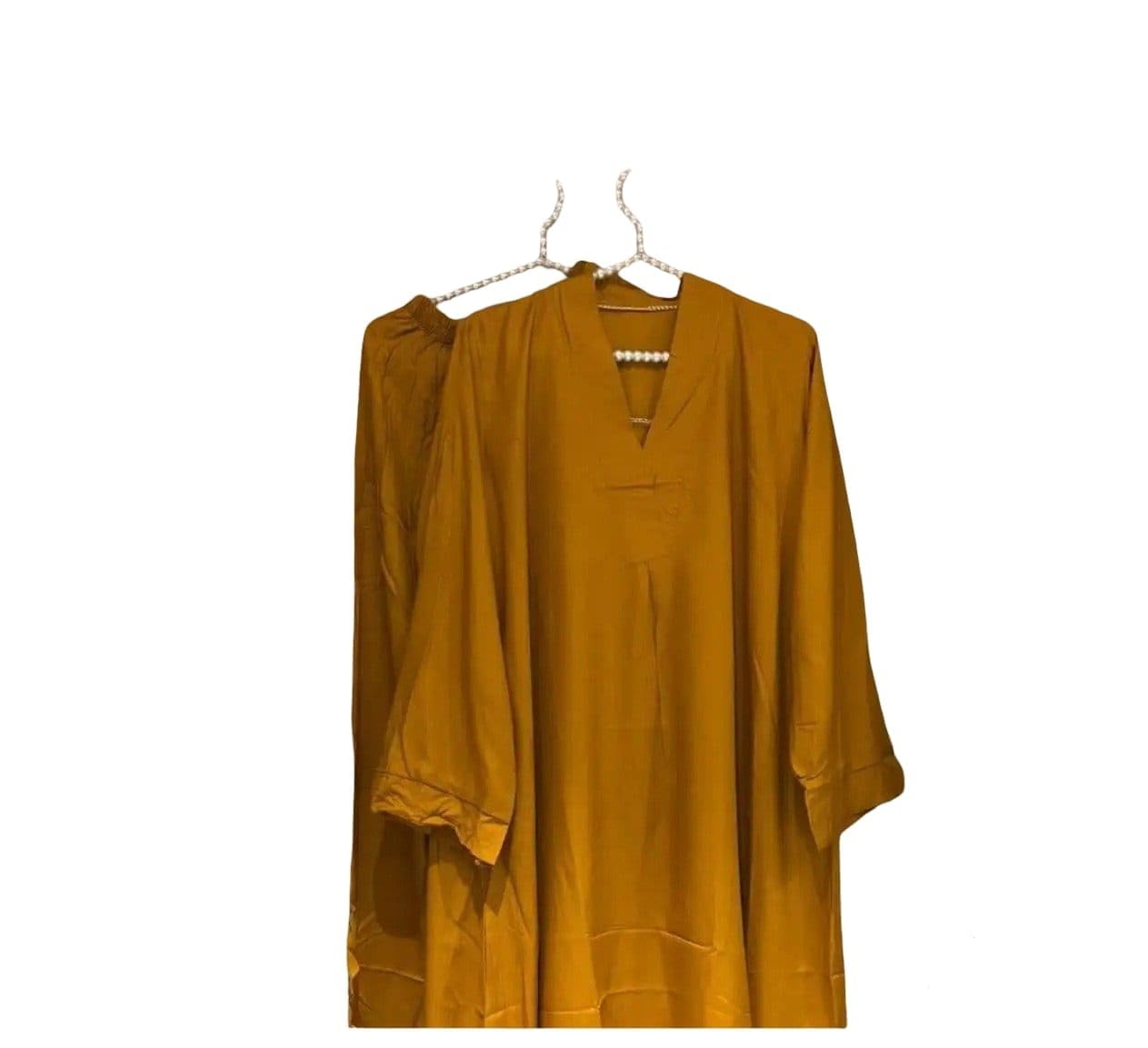 Casual Western Co-ord Set for Women (Yellow, XL)