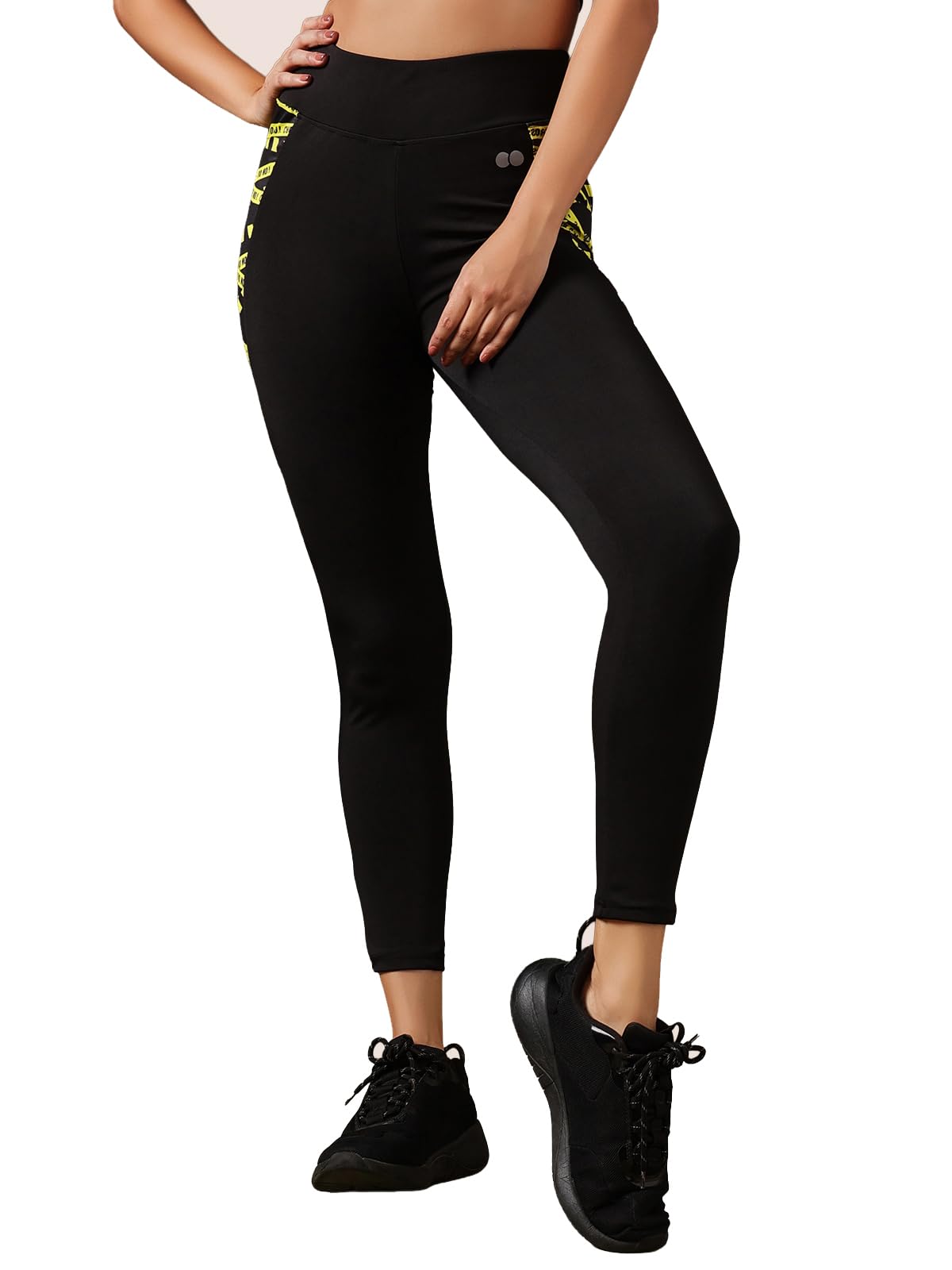 clovia Women's Polyester Activewear Ankle Length Sports Tights-picture-23