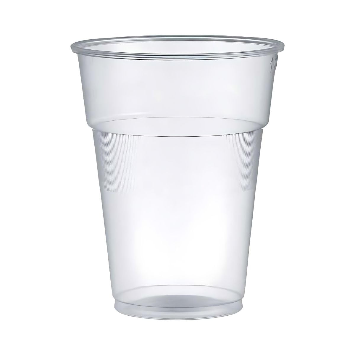 500 Bicchieri in Plastica Kristal da 400 ml - Set di 500, Resistenti e Riutilizzabili, Trasparenti e Eleganti, Ideali per Birra, Feste, Eventi e Uso Quotidiano