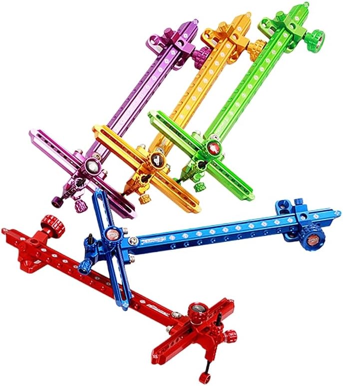 1pcs Archery Bow Sight Long Rod 9 Inch Recurve Bow and Arrow Metal Adjustable Archery Accessories Competition T Shape Sight