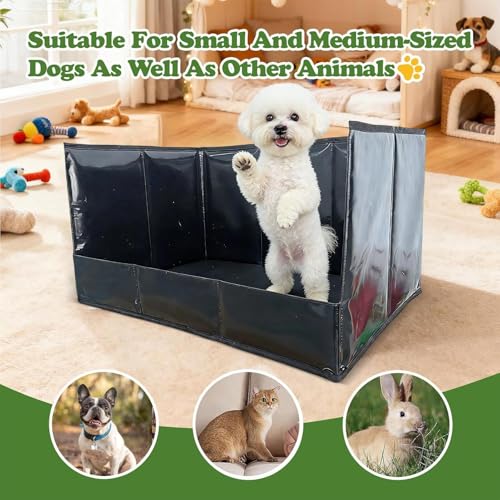 Support de tapis d'urine pour chiot pliable pour un intérieur propre - 6