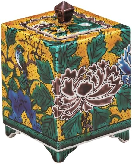 Kutani Iwataya No. 4 Incense Burner, Yoshidaya Hanacho K9-1511