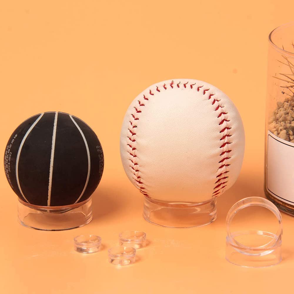 12 Stück Acryl Baseball Display Ständer – Transparente Ballhalter, 5x3 Cm, Für Golf-, Tennis-, Softbälle
