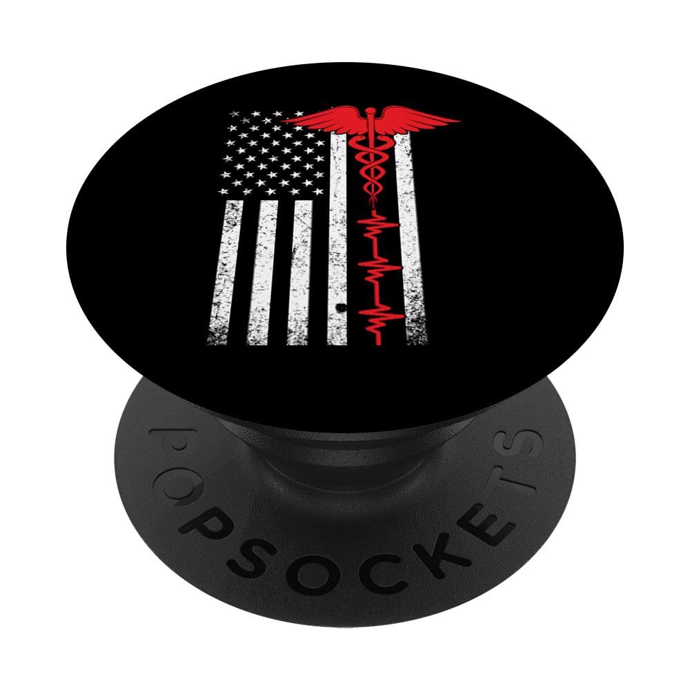 Nurse Flag PopSocket - Swappable Grip For Phones & Tablets
