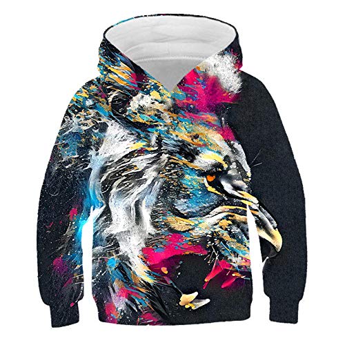 Pull à capuche unisexe 3D pour enfant sweat mignon pour fille et garçon