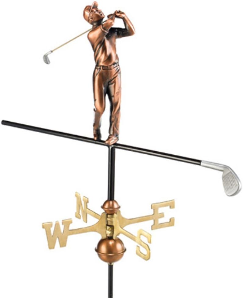 Good Directions Golfer Garden Weathervane Polished