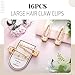 HooLing 16 Pcs Bridesmaid Hair Clips No Bend Gold Glitter Makeup Bangs Clips Bridesmaid Proposal Hair Accessories for Bride Women Wedding