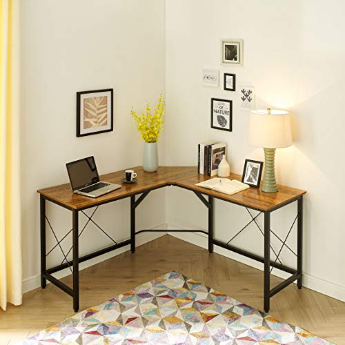 Mr Ironstone L Shaped Desk Computer Desk 59"*59", Large Corner Desk, Office Desk Easy Assembly, Gaming Desk Writing Desk For Small Spaces #TOP3