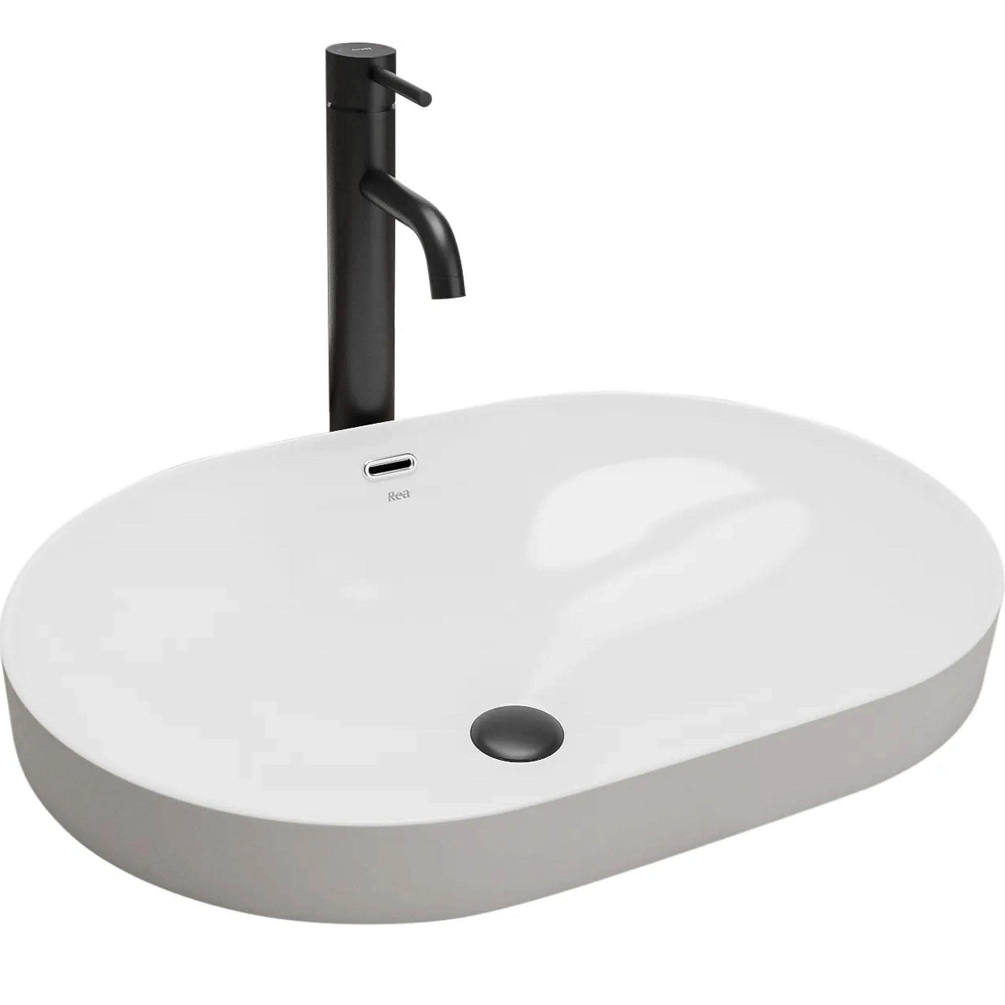 Rea Bathroom Sink Made of Ceramic Arleta - Snow White - REA-U8700 — image 1