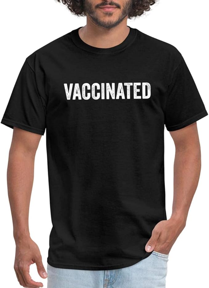 Fllaees Vaccinated Funny Vaccine Men's TShirt Amazon.ca Clothing