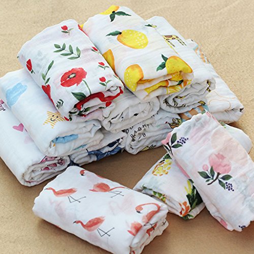 Couverture emmaillotage douce en mousseline, le cadeau de naissance idéal - 5