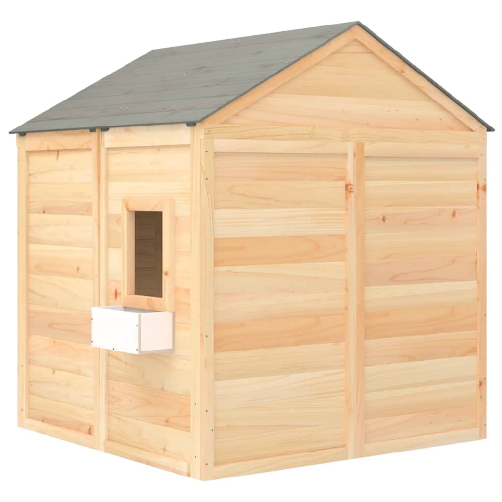 Genérico Casa de Juegos con Puerta con Cierre y macetas Madera Abeto,Juegos y Juguetes,Estructuras para Juegos al Aire Libre,Casitas Infantiles,93687