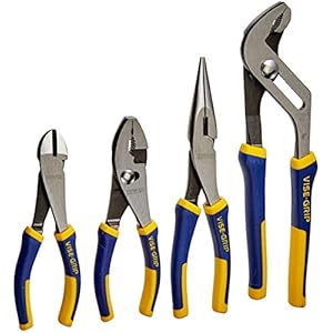 IRWIN VISE-GRIP Pliers Set, 4-Piece (2078707), Blue