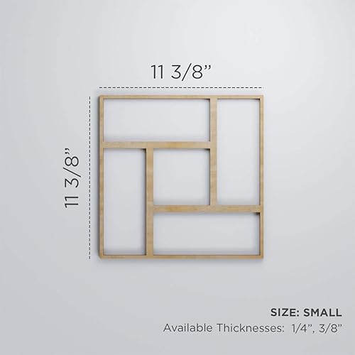 Miniatura 2 de Ekena Millwork WALW12X12X0375SHFWA Sheffield Paneles de pared decorativos de 38 pulgadas en T, 11 38 pulgadas de ancho x 11 38 pulgadas de alto,
