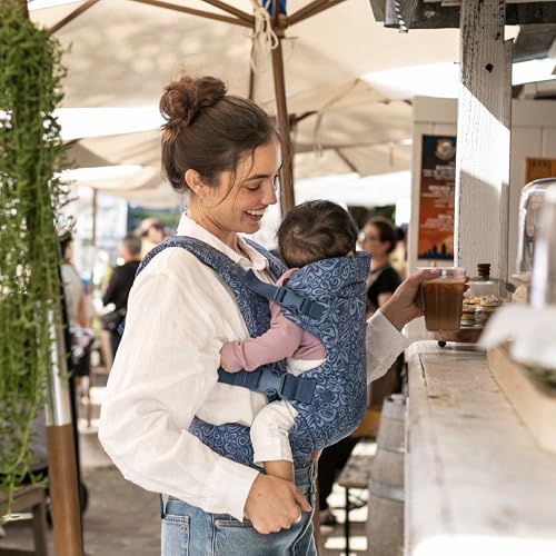 Image of Infantino Flip 4-in-1 Convertible Carrier with Adjustable Ergonomic seat, Head Support, Shoulder Straps, and Waist Belt, 4 Ways to Carry, Can Carry (3.6-14.5 Kgs), Navy