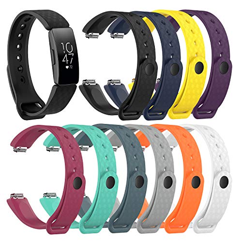 Bracelet de remplacement Fitbit Inspire HR réglable en silicone souple femme