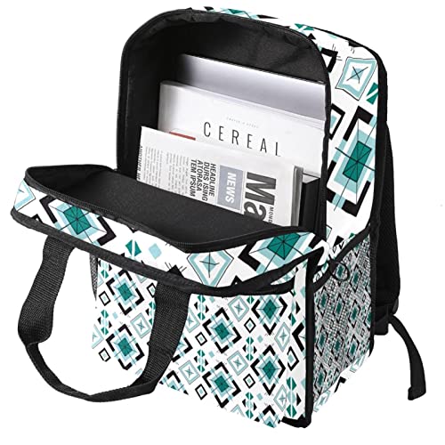 Sac à dos garçons de forme géométrique vert et bretelles confort - 3
