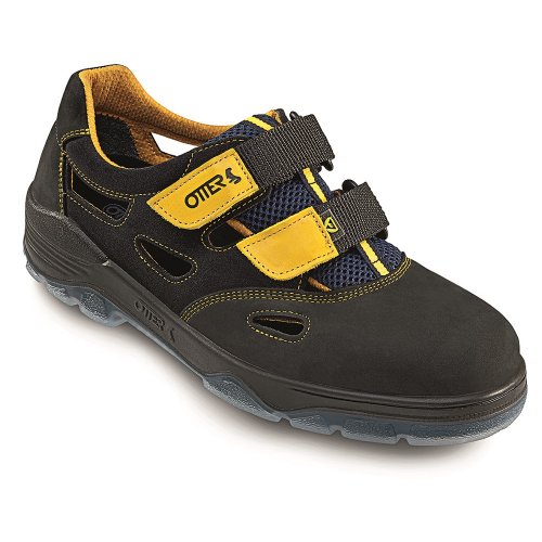 Otter Sicherheitssandale 98405-559 ESD S1, Farbe: schwarz/gelb, Grösse: 35