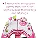 Disney Baby Minnie Mouse Baby Walkers and Activity Center, Pink Glitter Music and Lights Walker