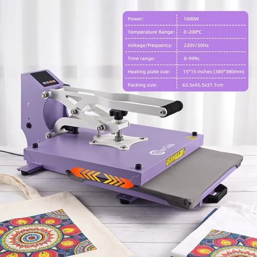 Presse de sublimation 38x38cm ColorSub machine transfert thermique textile - 3