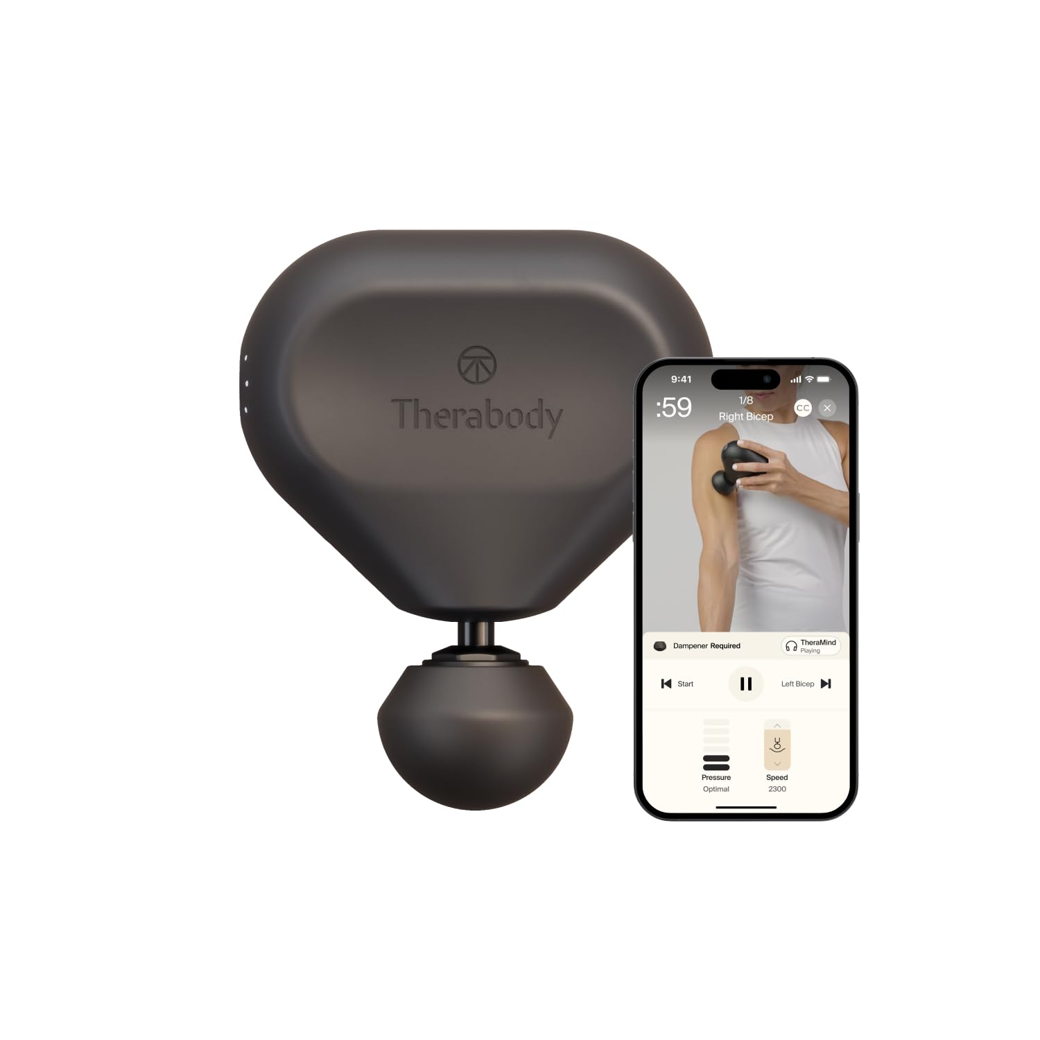 Theragun Mini di Therabody (3ª generazione) – Pistola massaggiante ultra portatile, ideale per i viaggi e per alleviare dolori e tensioni in modo rapido ed efficace ovunque tu sia – Nero