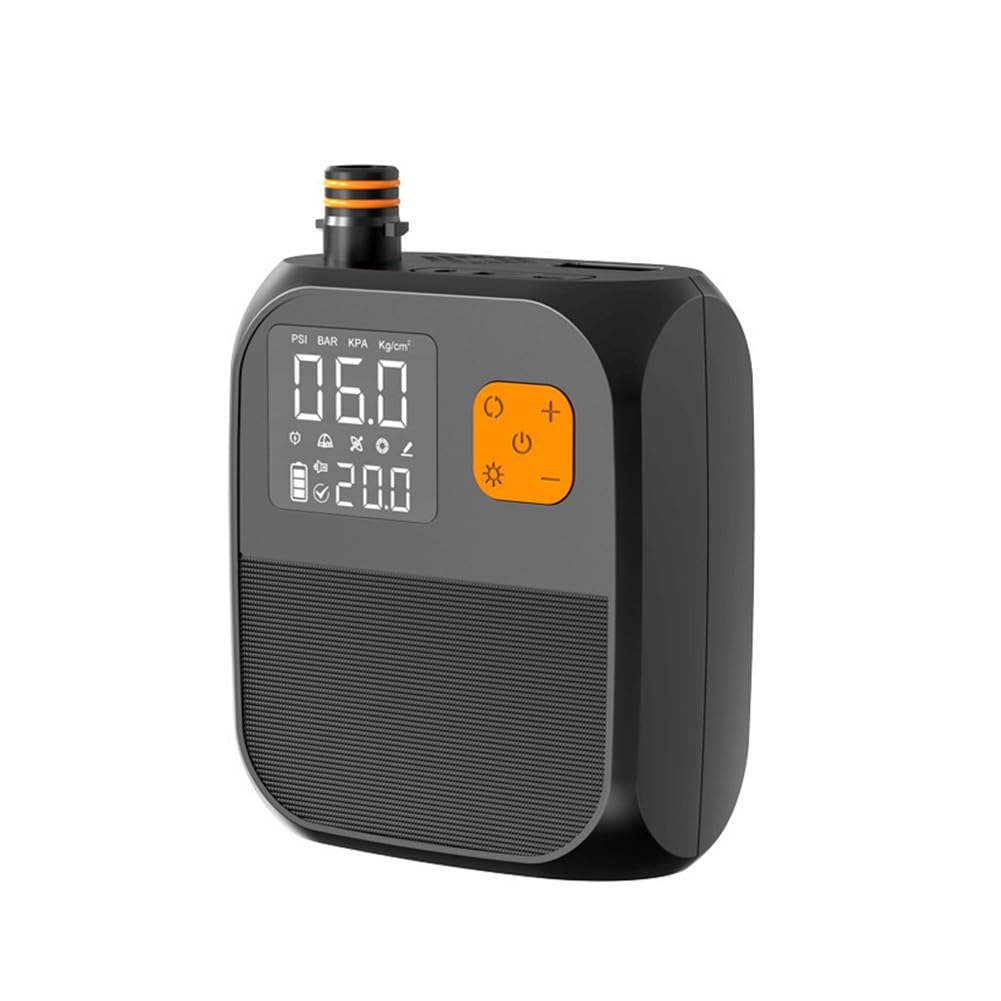 Pompa ad aria elettrica, 6000 mAh, senza fili, con touch screen, 25 PSI ad alto flusso per kayak, SUP, tende, luce LED