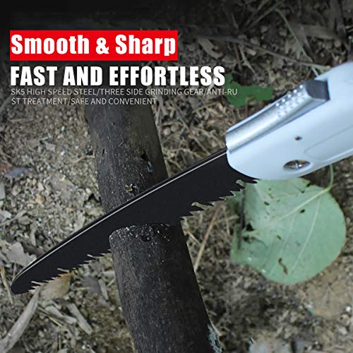 Serra de poda manual de 7/8,5/10 polegadas Serra de mão dobrável Serra de dentes com cabo antiderrap