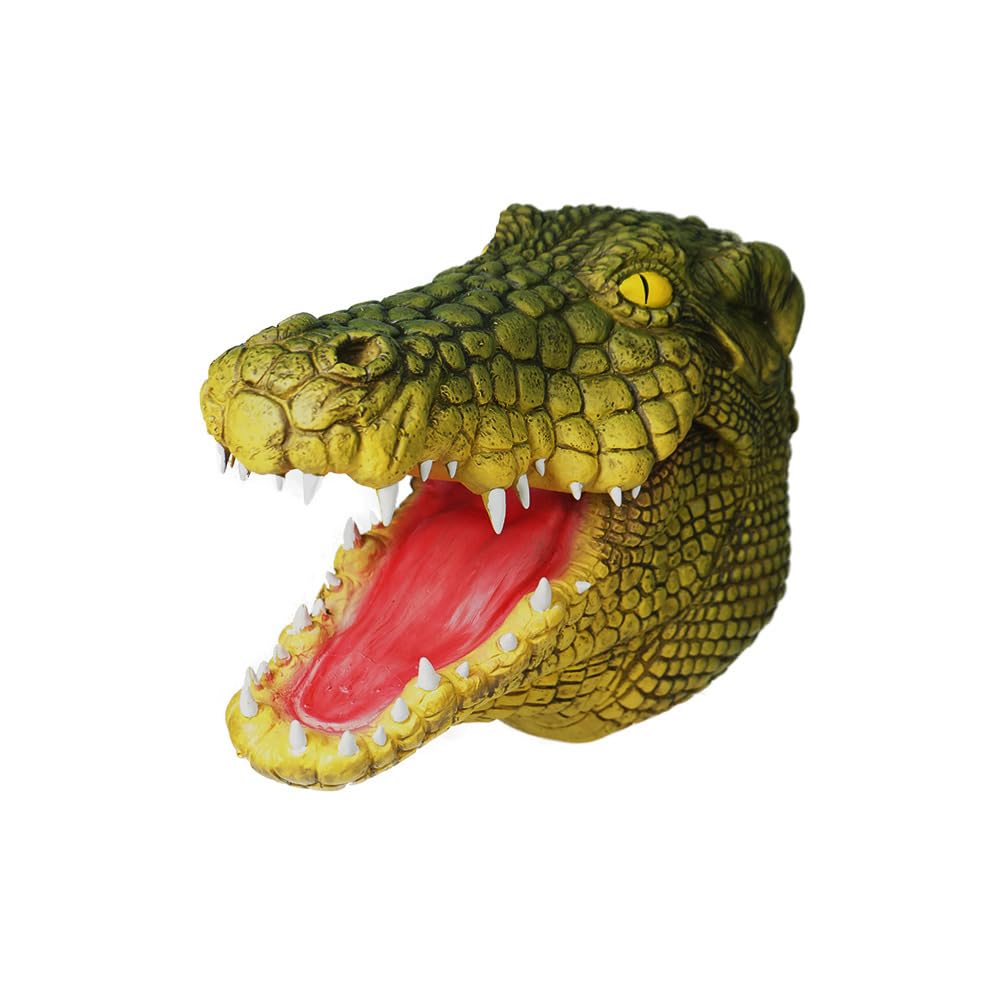 Mr.Fashion Creative parody of God beast latex mask - sand sculpture online celebrity live props - Halloween animal head cover (Chinese alligator mask) โ image 1