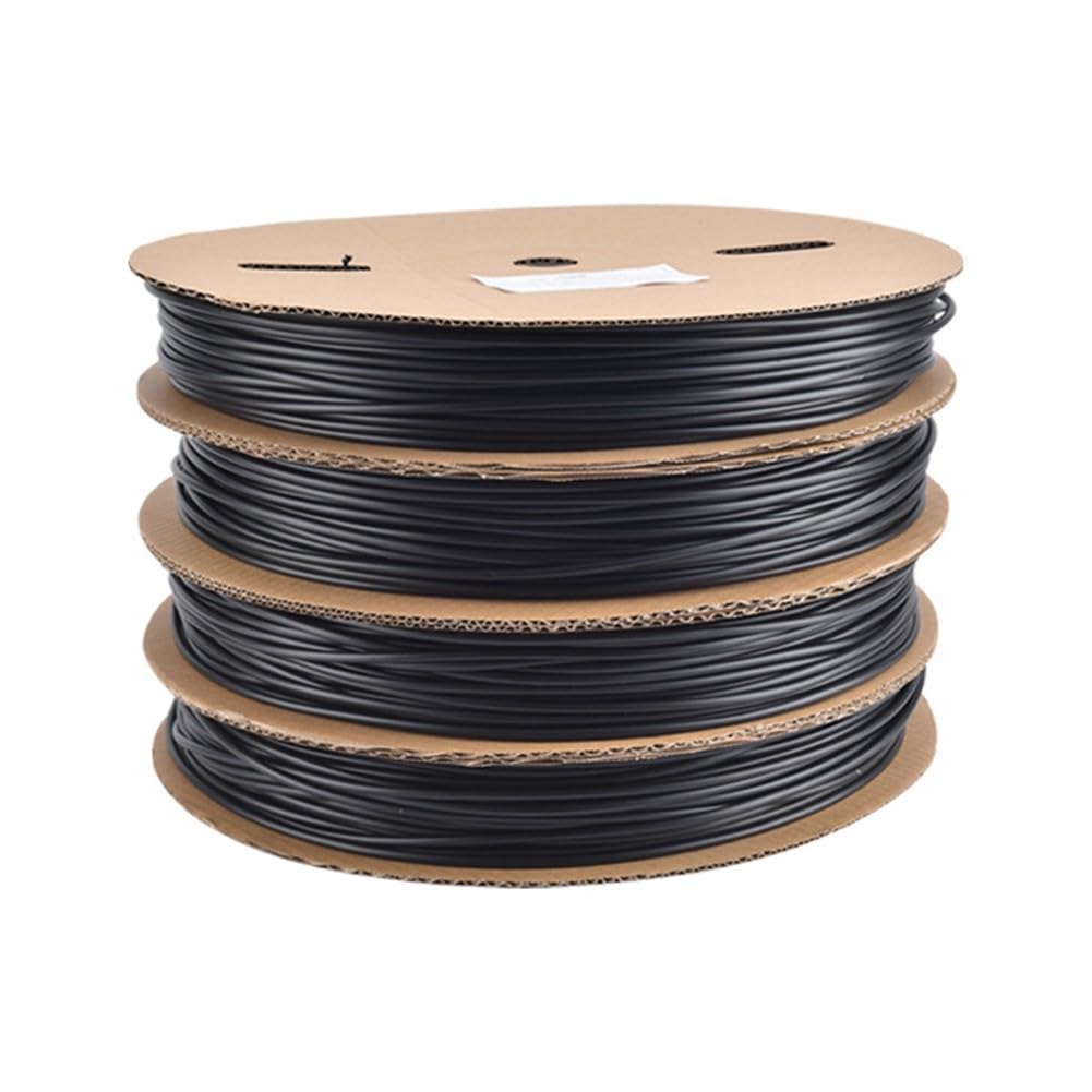 Rotolo di tubo termorestringente 2:1, 200 m, nero, guaina di protezione per cavi e giunti di saldatura, isolamento elettrico da 1,5 a 4 mm