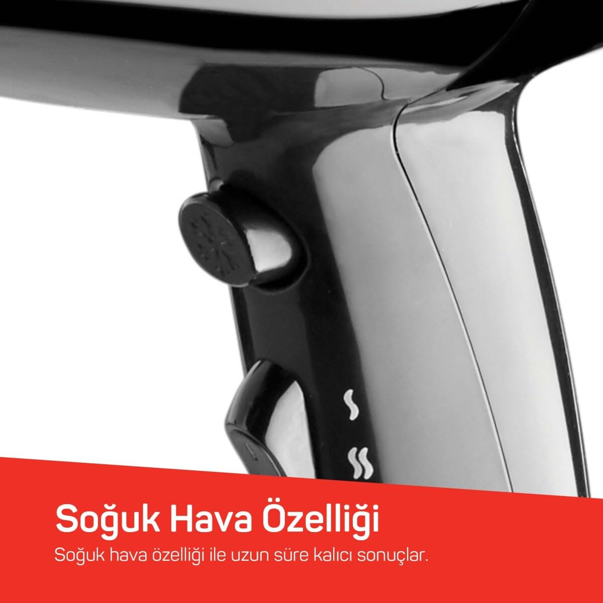 Arzum AR5007 Shiny İyonlu Saç Kurutma Makinesi, 2200W, Siyah