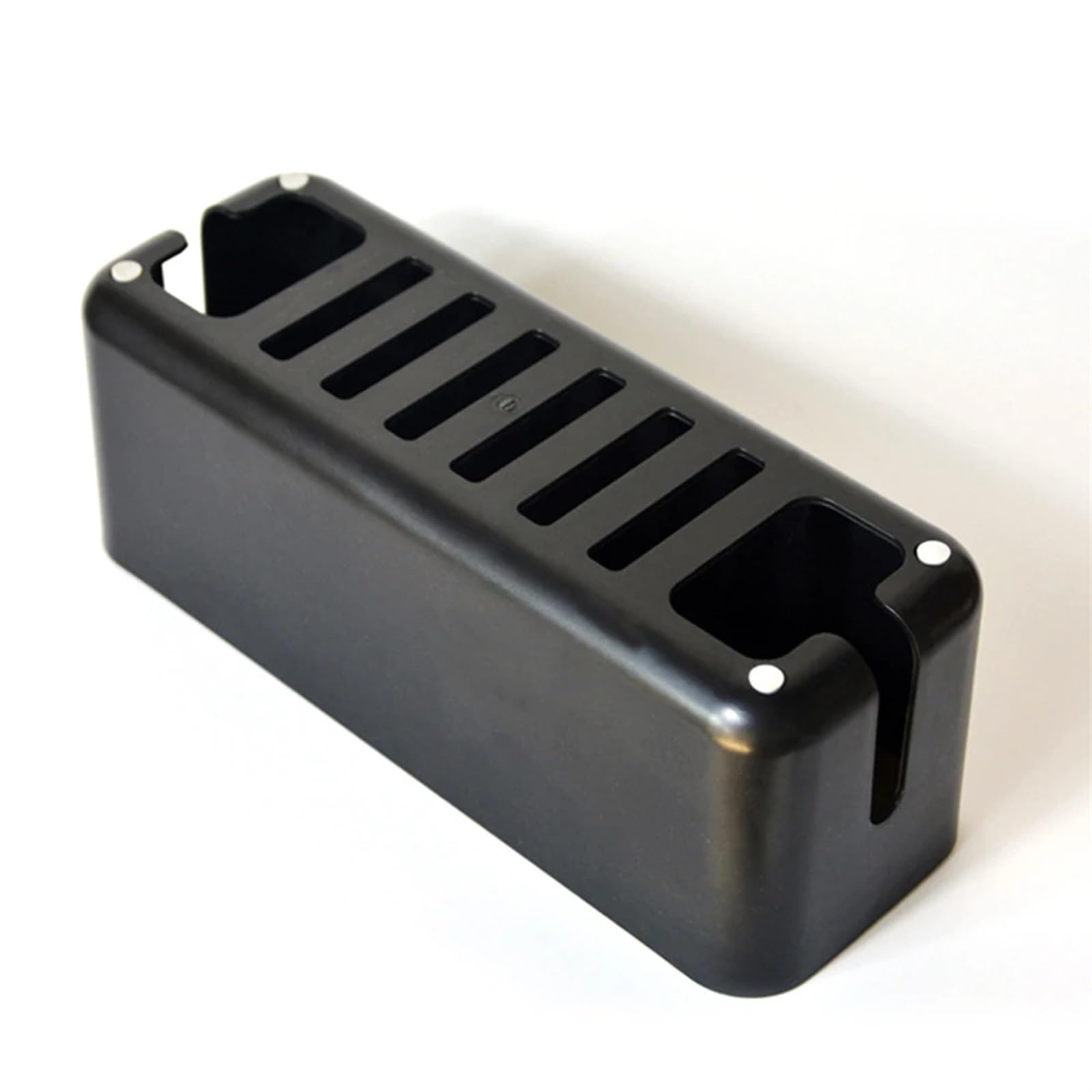 Boîte de rangement for chargeur, organiseur câbles, bacs sortie Boîte cache-câble(Black)