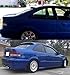 Cuztom Tuning JDM Smoke Tinted Rear Roof Aero Window Visor Compatible with 1996-2000 Honda Civic 2 Door Coupe