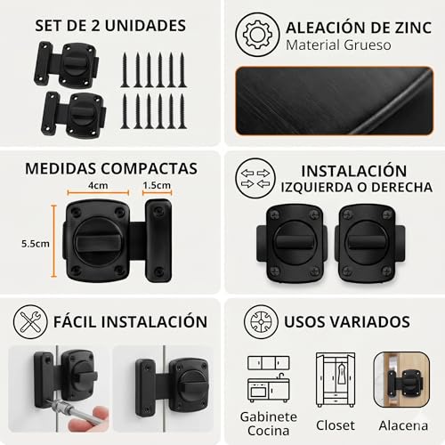 Pasador para puerta de baño 20 Imagen adicional