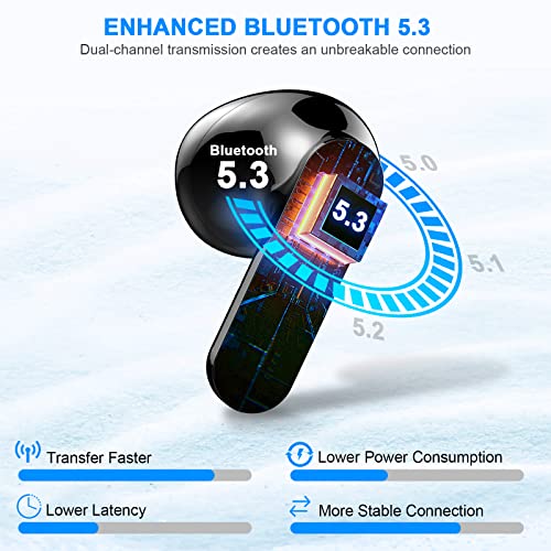 Auriculares-Inalambricos-Auriculares-Bluetooth-53-con-4-HD-Mic-13-mm-Controlador-Mini-Cascos-Inalambricos-Bluetooth-IP7-ImpermeablesPantalla-LED-36H-In-Ear-Audifonos-Control-Tactil-USB-C-Negro