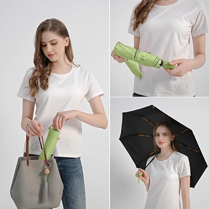 Image of TEKCOOL Umbrella, UV Big Size Umbrella for Sun Protection Rain Windproof Strong Large 3 Fold For Men Women Kids Boys Girls Perfect & Stylish Windproof & Compact''