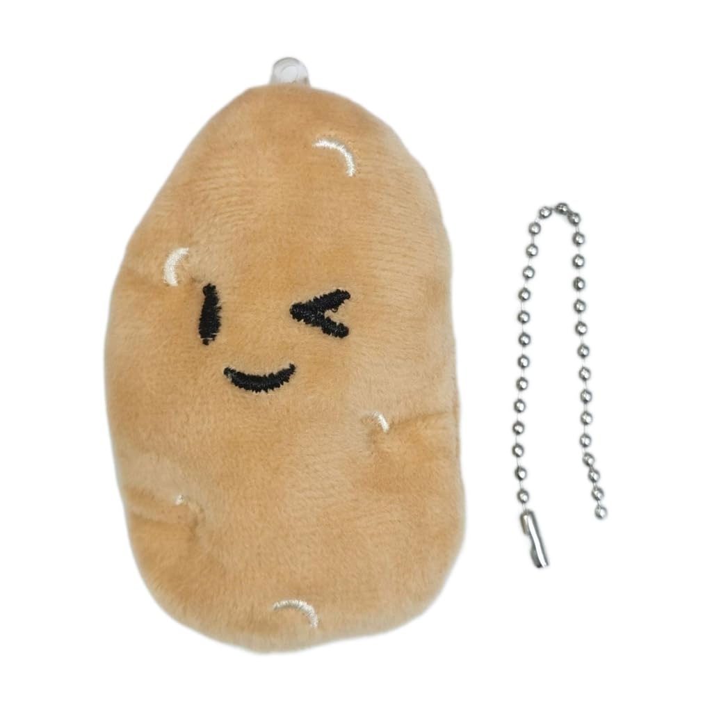 XAGMODSHN Cute Stuffed Potato Badge Pin Cartoon Potatoes Brooch Pendant Bag Charm Plush Key Chain Decorations Badge Accessory