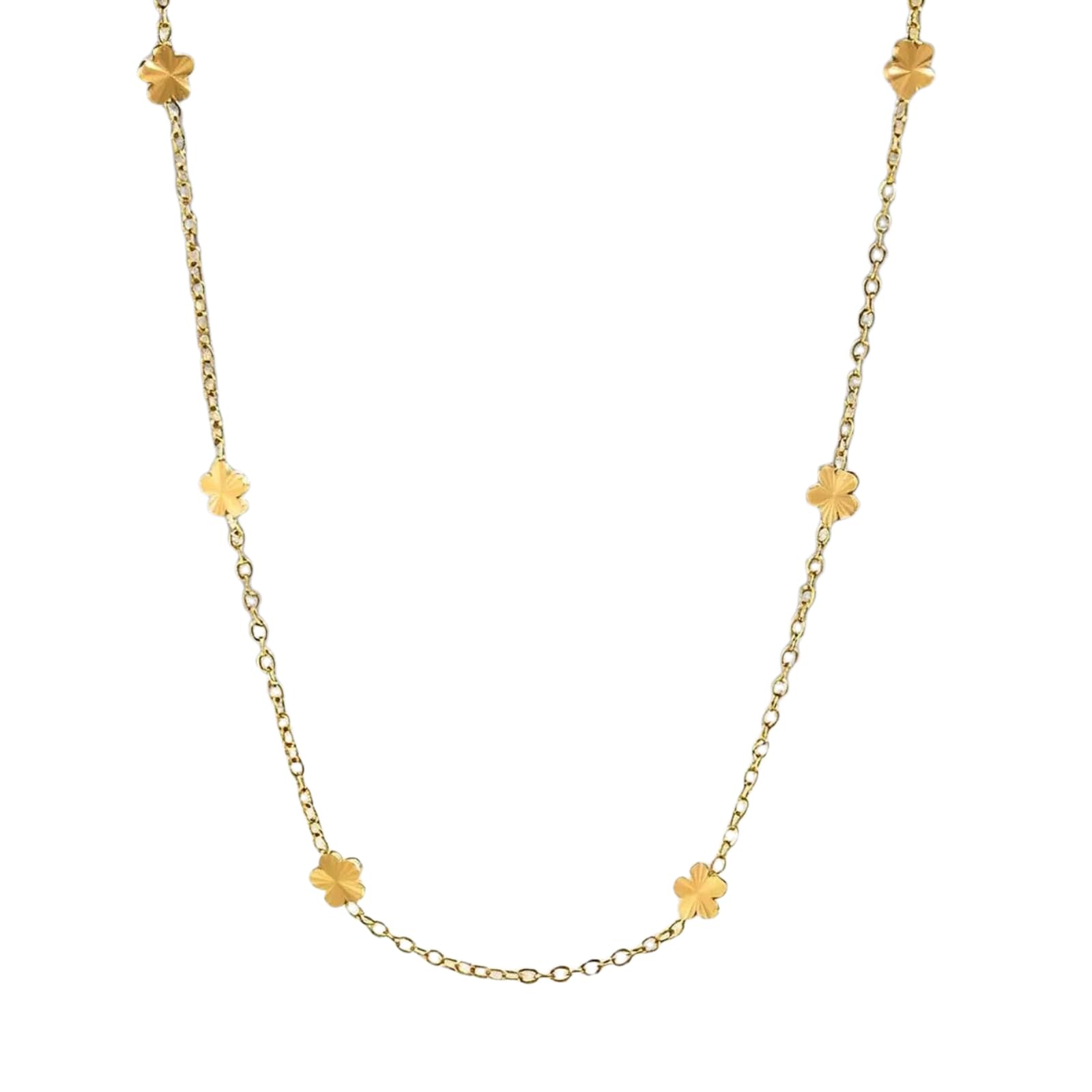 Collier pendentif fleur plaqué or, cadeau Saint-Valentin - 8