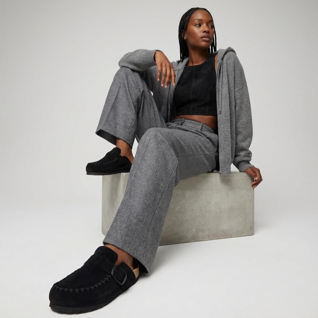 CUSHIONAIRE Canoe Genuine Suede Clogs for Women Footwear with Moc Toe Design – Casual Slip On Womens Shoes - Image 6