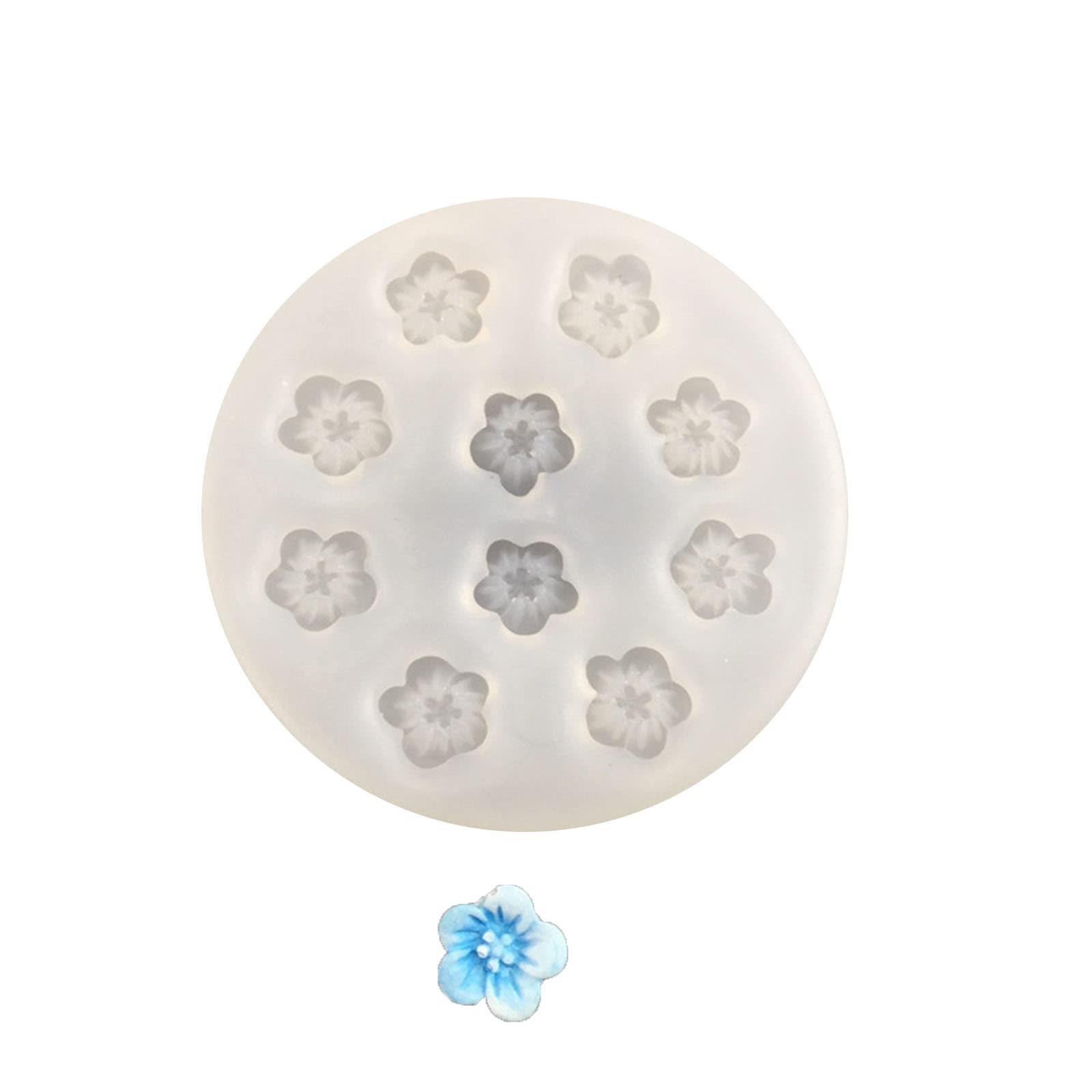 Tsophreniq Multi-cavity Flower Fondant Cake Decorating Silicone Mold Pastry Chocolate Candy Ice Cream Mold Baking Tool Molds for for Decorations Decorating Pastry Shapes for Epoxy Resin Cakes Resin