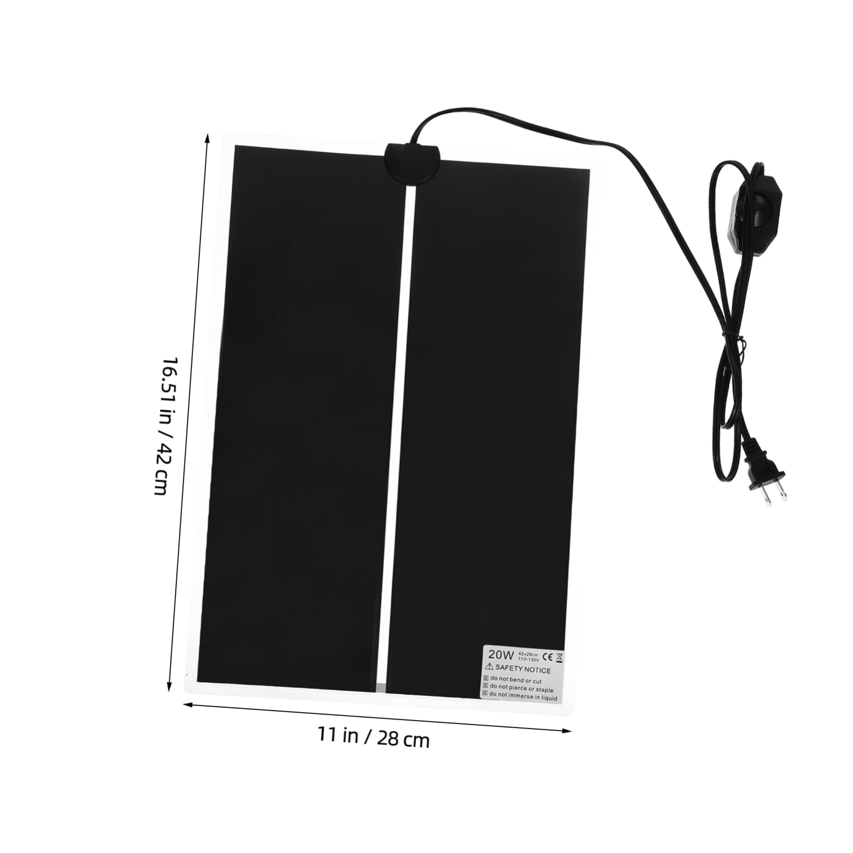 SUPVOX 3pcs Reptile Heating Pad Temperature Control for Snake Tank 20w Electric Heat Mat for Lizards Safe Reliable Heating Pad for Terrarium