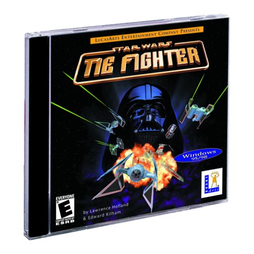 Star Wars Tie Fighter jeu PC boitier cristal simulation spatiale vintage