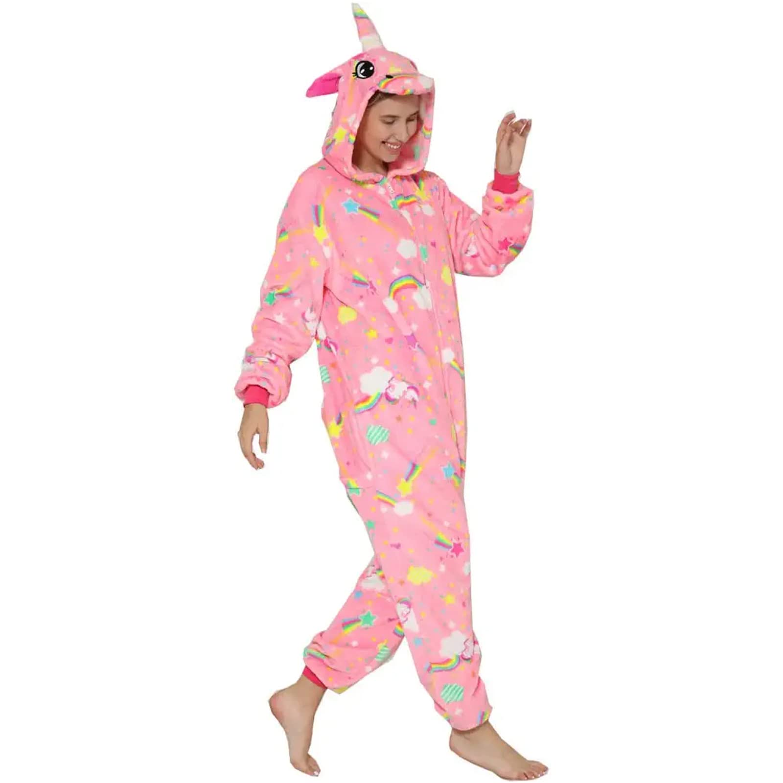 NewOnesiesWomen Onesies Pajamas Christmas Cosplay Unicorn One Piece  Costumes Sleepwear for Womens Teenage Girl