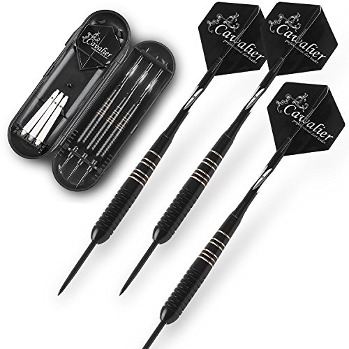 Juego de dardos con punta de acero profesional, 22/24 g, con cañas de aluminio 2BA y buenas puntas de metal para vuelos profesionales, 23 gram