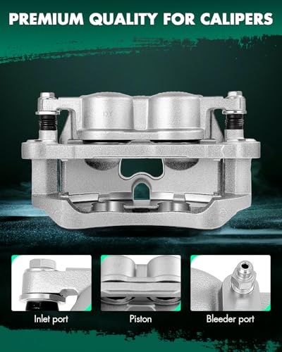 Image of SCITOO 18B5626 Front Right Disc Brake Caliper w /Bracket Fit For Ram For 2500 2019-2024,For Ram For 3500 2019-2024, Double Pistons