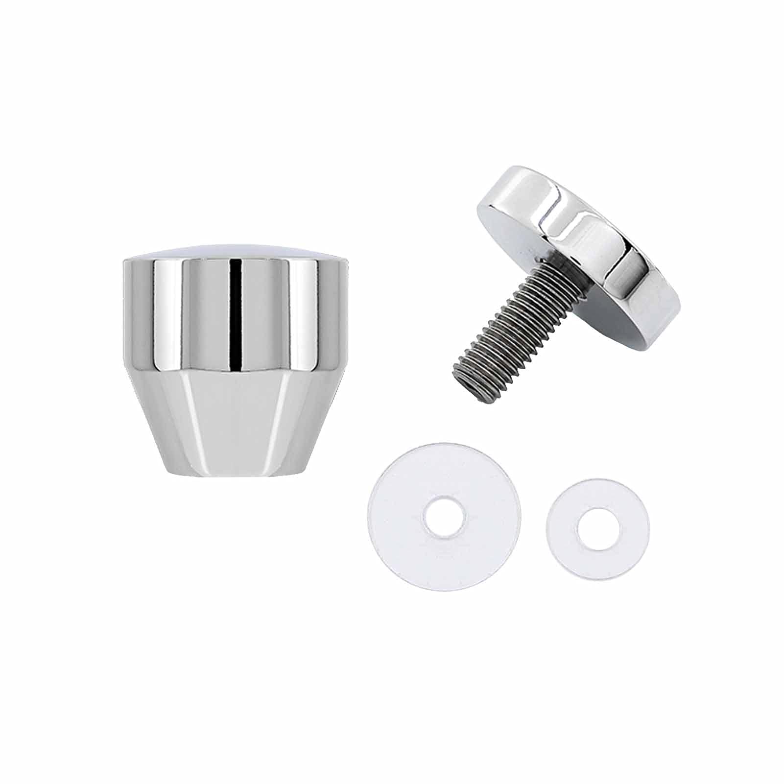 Boutons de porte de douche de remplacement argent pour cabine en verre