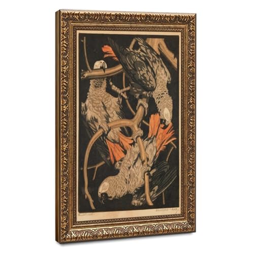 Perroquets gris Von Bresslern-roth impression sur toile murale