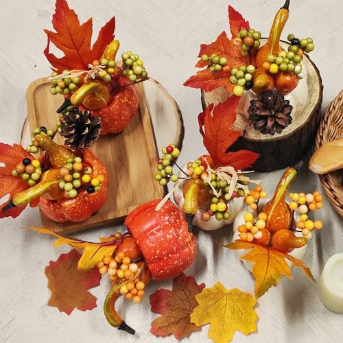 winemana-Thanksgiving-Decorations-Set-of-6-Artificial-Pumpkin-Berry-Acorn-Pine-Cone-Vegetables-for-Harvest-Fall-Tabletop-Home-Kitchen-Party winemana Thanksgiving Decorations Set of 6 Artificial Pumpkin Berry Acorn Pine Cone Vegetables for Harvest Fall Tabletop Home Kitchen Party