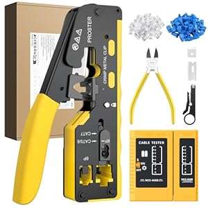 Proster RJ45 Crimp Tool Kit –...