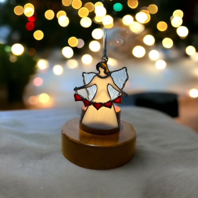 Glass Cover: Angel with Heart Strand